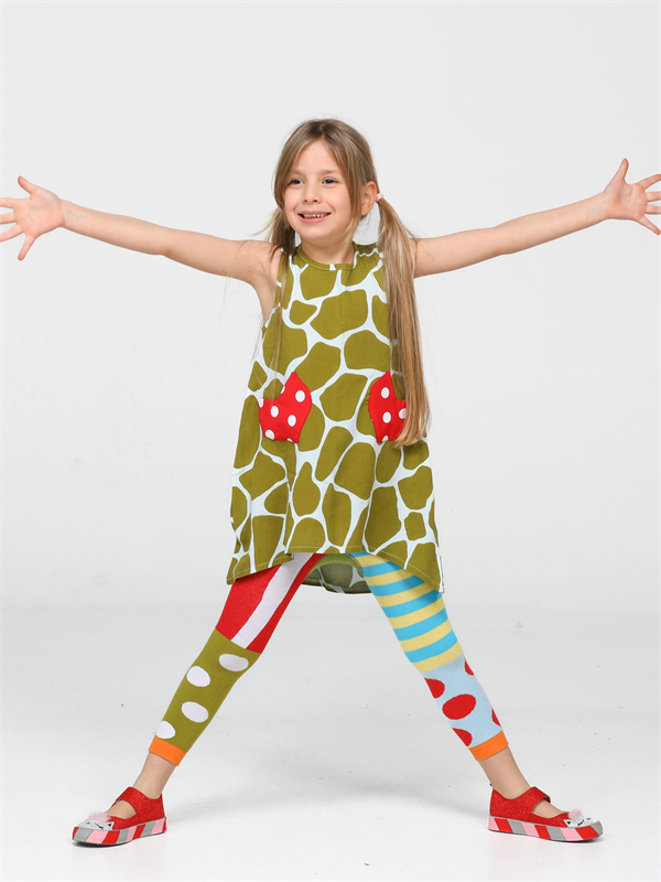 <tc>Tayt fille clown multicolore.</tc>