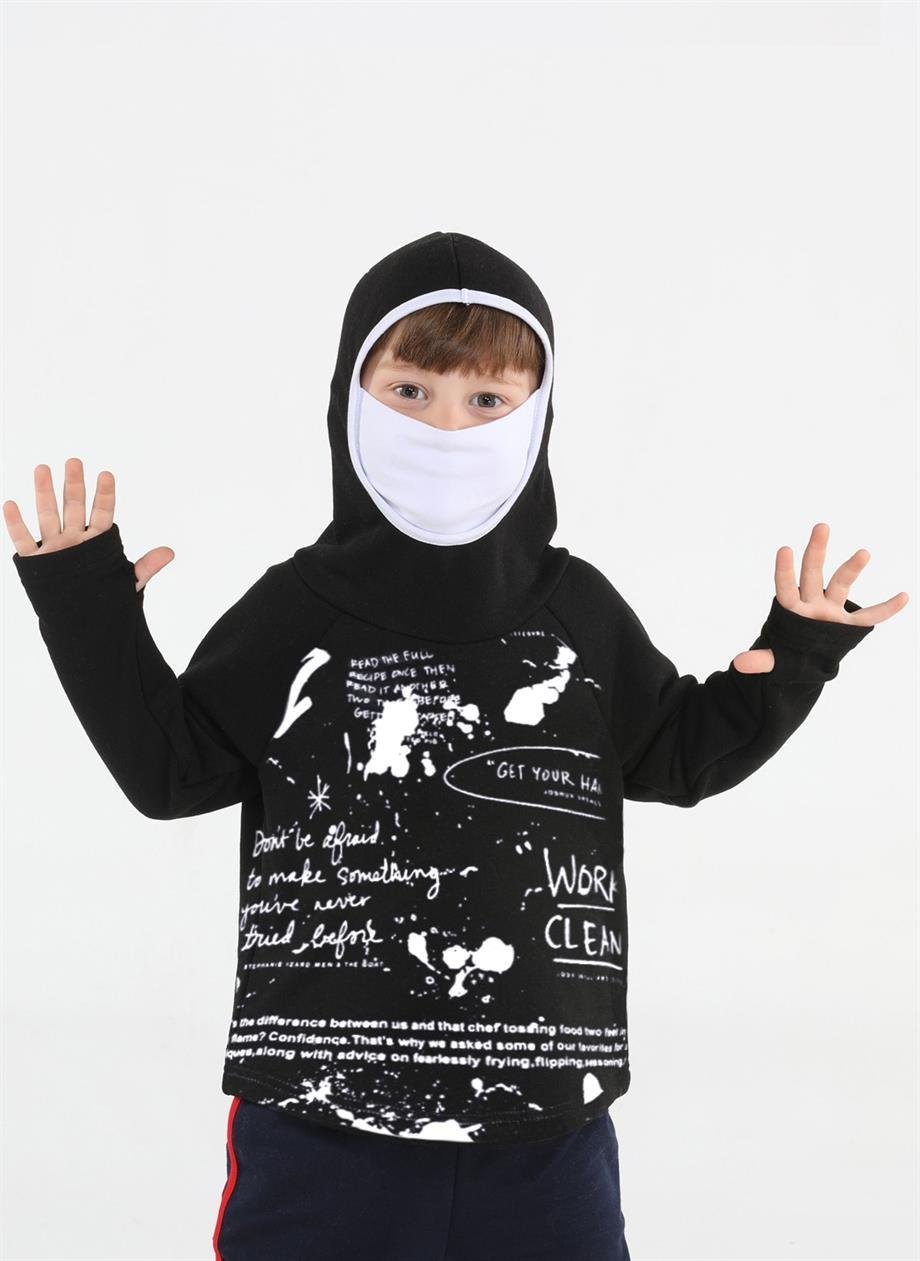 <tc>Sweatshirt unisexe avec imprimé Ninja Casa</tc>