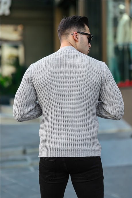 nopenli fitil örgü düğmeli hirka - Justyol