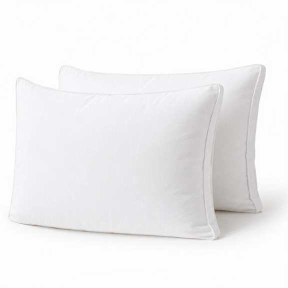 Pack 2 Oreillers moelleux 1555g - Enveloppe 100% coton