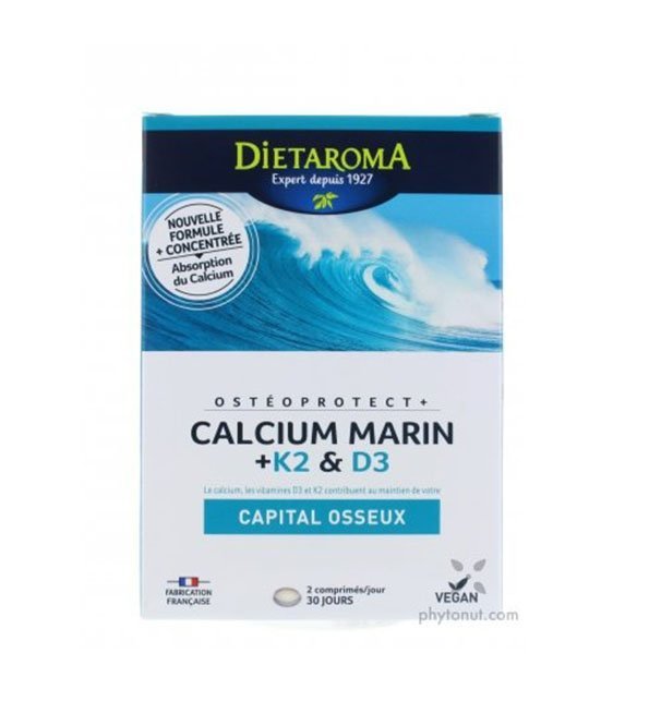 Dietaroma Calcium Marin +K2 &amp; D3 60cps