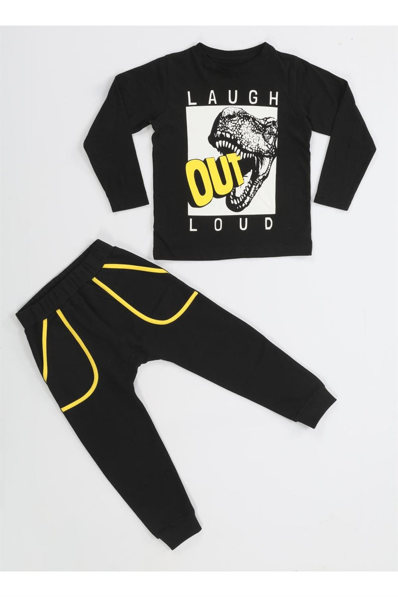Ensemble Garçon Dino 2 Pièces T-Shirt et Pantalon Baggy