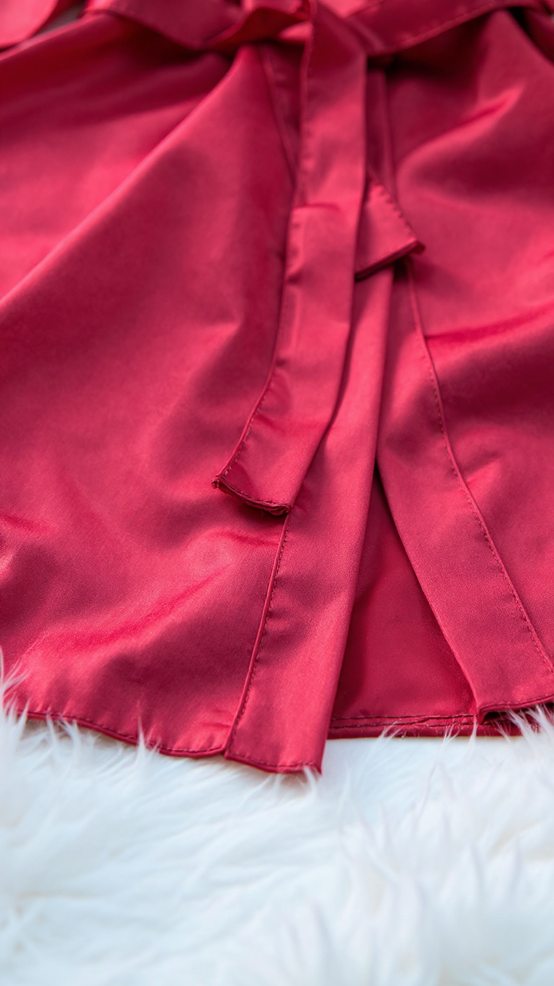 Robe 402 -Luxury Satin Kimono Robe Erotica