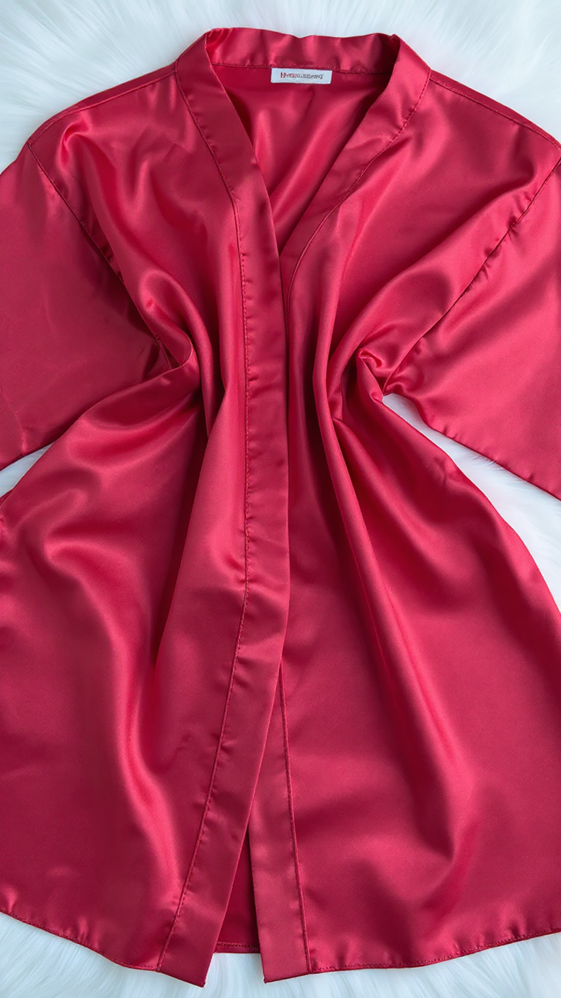 Robe 402 -Luxury Satin Kimono Robe Erotica
