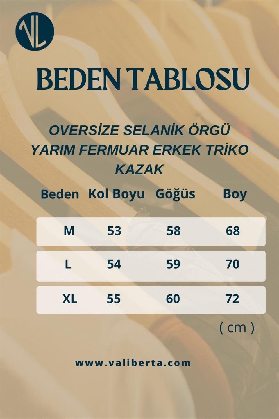 oversize selanik örgü yarim fermuar erkek triko kazak - Justyol