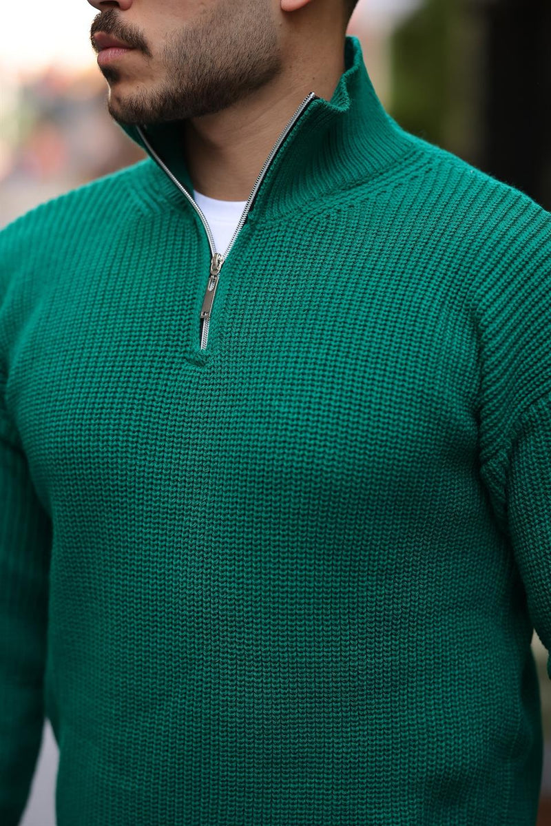 Pull Homme Nolan Maille Selanik Demi-Zip Oversize