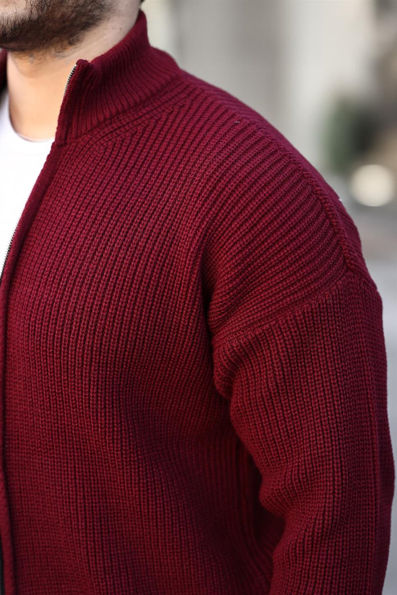 Gilet homme oversize zippé en maille Selanik