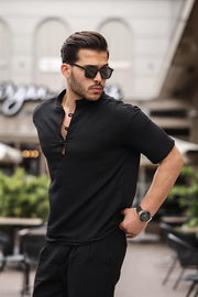 Oversize Yarım Pat Bambu Kısa kol Gömlek - Justyol