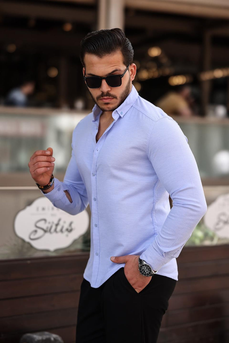 <tc>قميص رجالي كلاسيكي باكمام طويلة</tc>