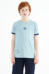 <tc>T-shirt pour garçon à col rond, coupe standard, avec imprimé - 11097</tc>