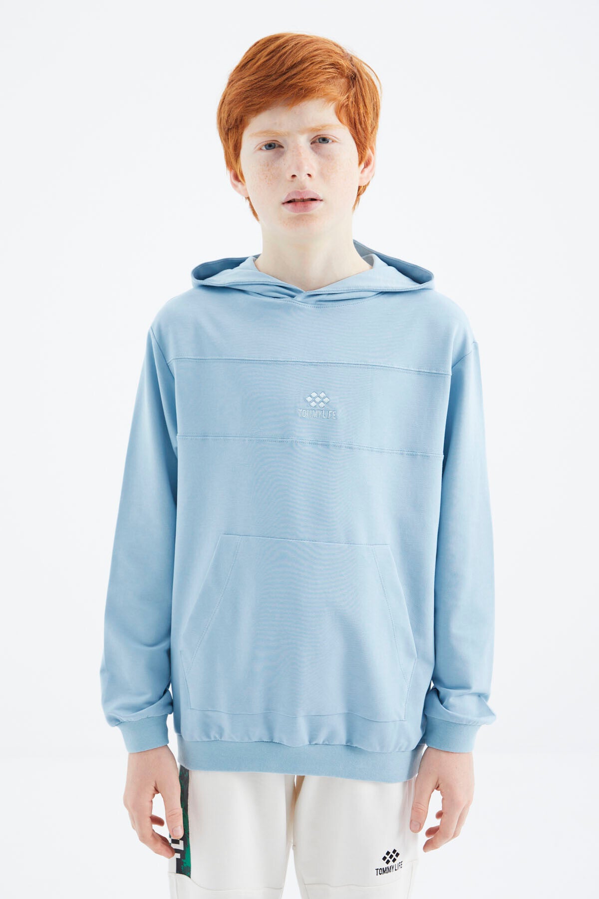 <tc>Sweatshirt basique pour garçon avec capuche - 11181</tc>