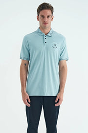 Polo homme col polo avec broderie et imprimé coupe standard - 88239 - Justyol