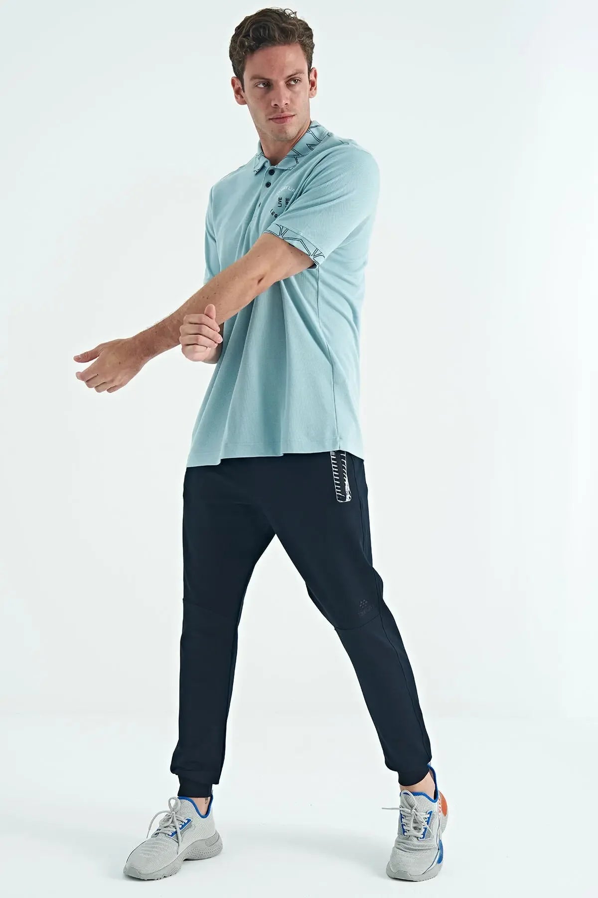 Polo homme col polo avec broderie et imprimé coupe standard - 88239 - Justyol