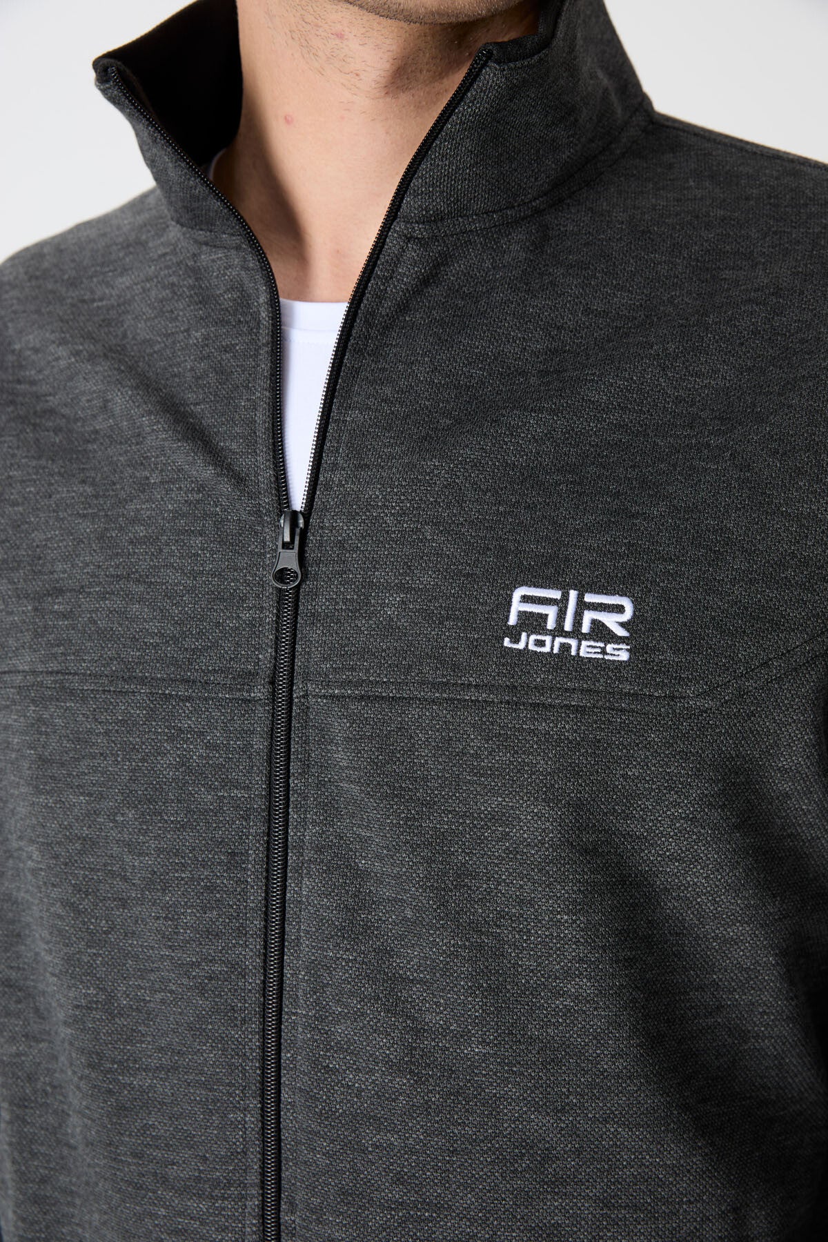 hugo gri melanj - siyah jogger erkek eşofman takim - 85198 - Justyol