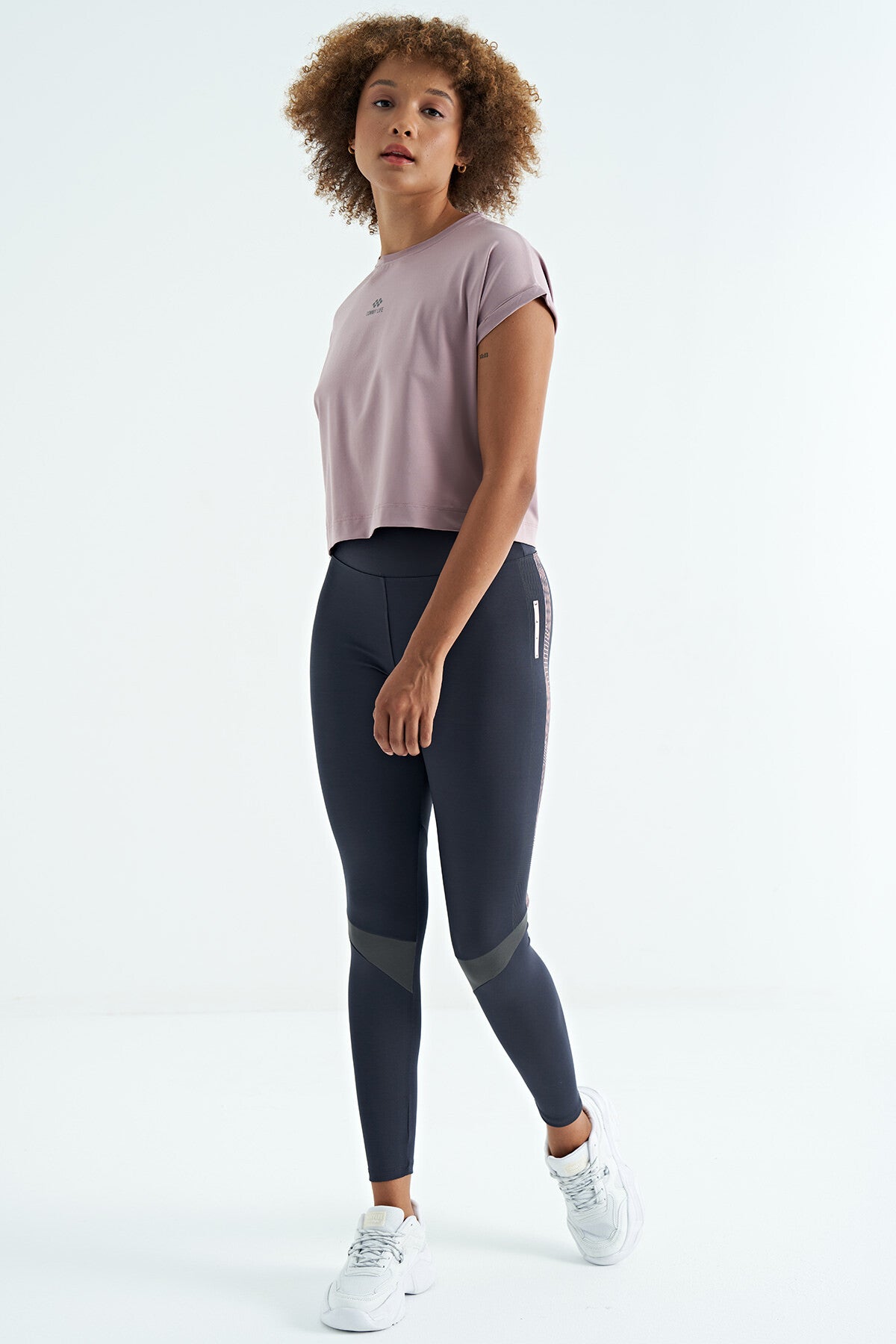 <tc>Legging femme taille haute, slim fit avec détails d'impression - 94640</tc>