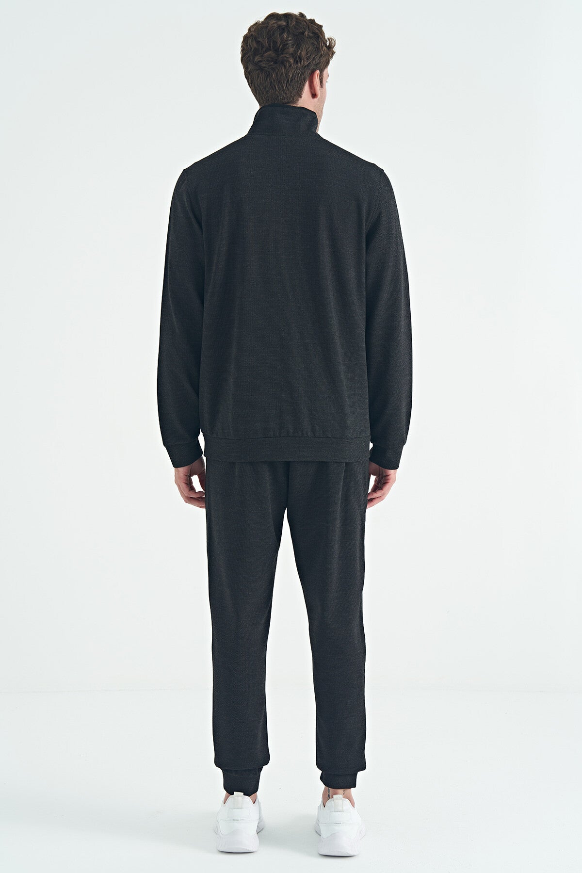 hugo gri melanj - siyah jogger erkek eşofman takim - 85198 - Justyol