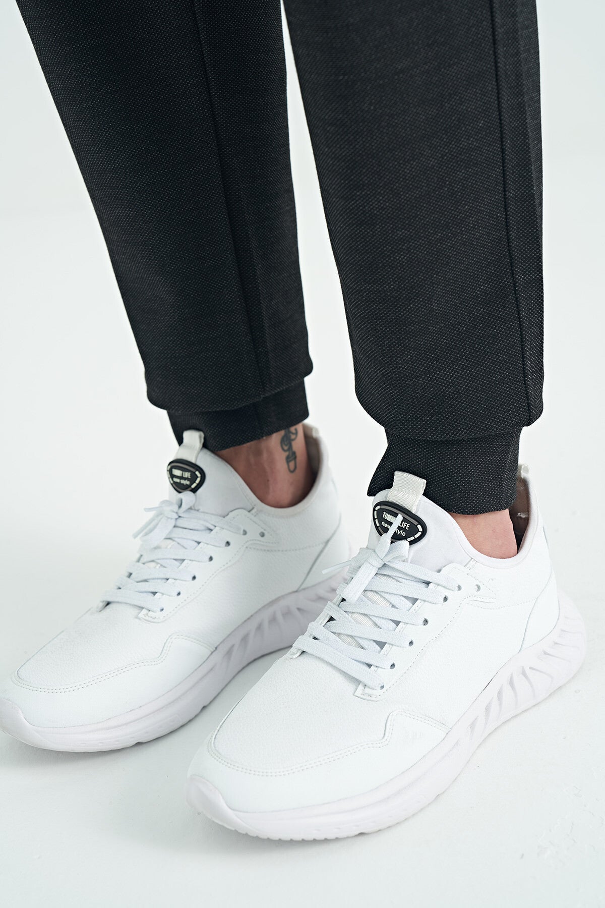 hugo gri melanj - siyah jogger erkek eşofman takim - 85198 - Justyol