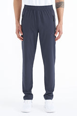 <tc>Pantalon de survêtement homme à fermeture éclair, avec trois poches, coupe standard et jambes classiques - 84768</tc>