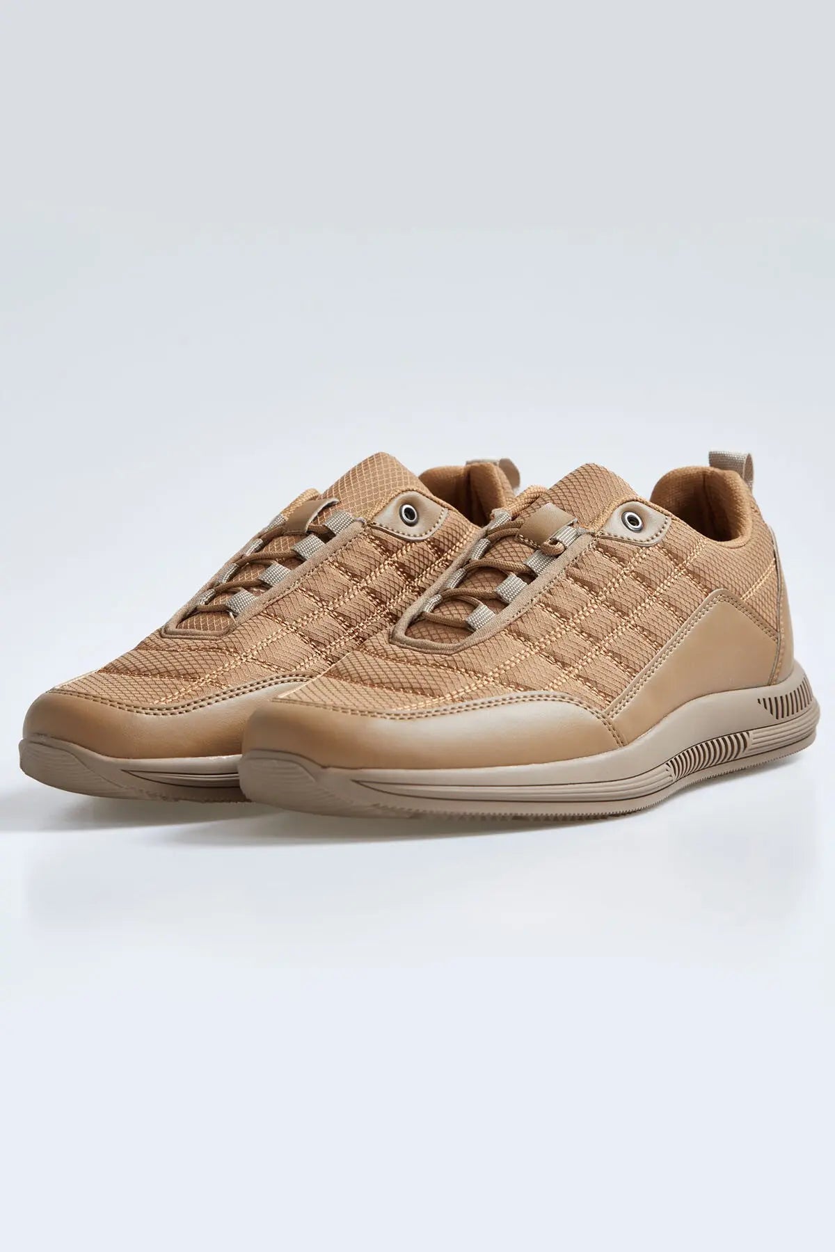 bağcikli kapitone suni deri detayli erkek spor ayakkabi - 89096 - Justyol