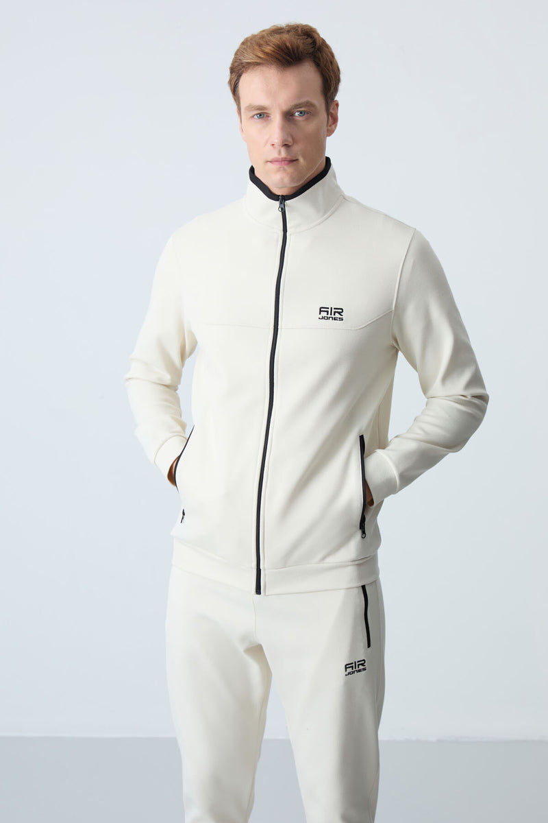 <tc>طقم رجالي رياضي - ٢ قطع "بنطلون + سويت شيرت مزود بسحاب وجيوب - 85198</tc>
