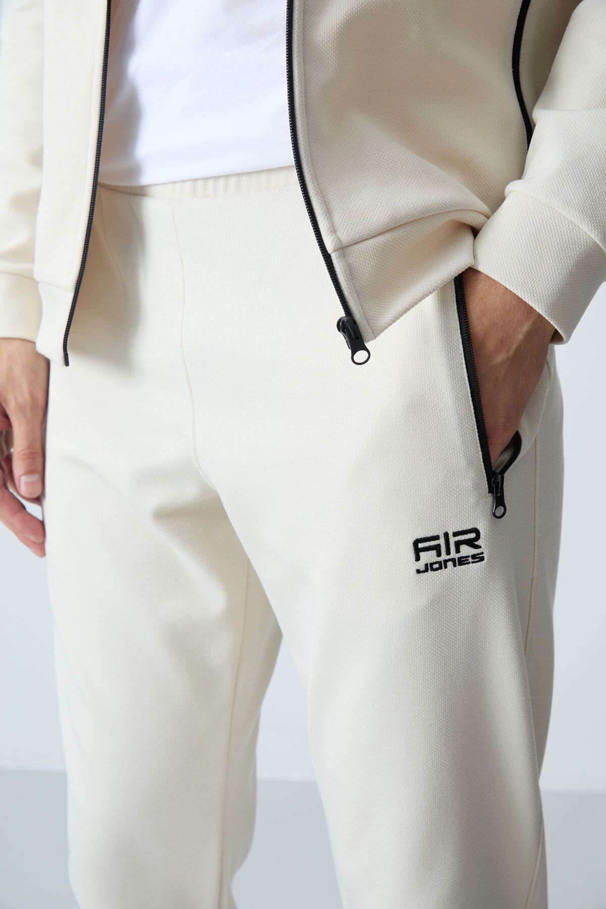 hugo gri melanj - siyah jogger erkek eşofman takim - 85198 - Justyol