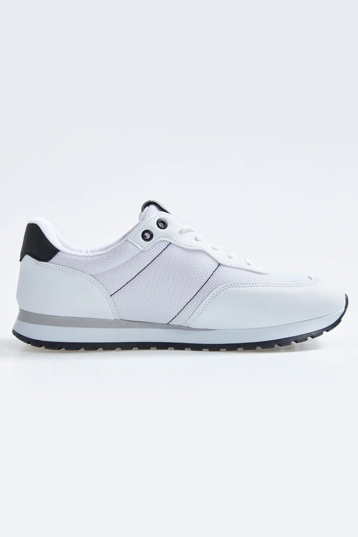 Baskets Homme en Suédine avec Empiècements Respirants – Chaussures Sportives à Lacets Confortables
