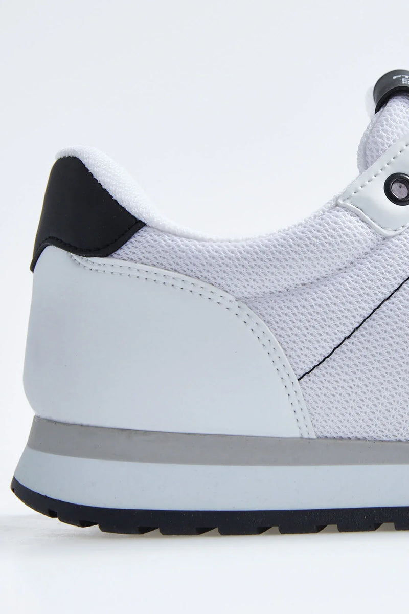 Baskets Homme en Suédine avec Empiècements Respirants – Chaussures Sportives à Lacets Confortables