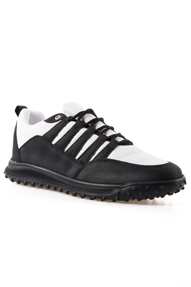 Baskets Sportives à Lacets pour Homme - Détails en Cuir Synthétique et Filet