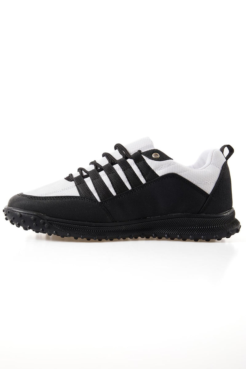 Baskets Sportives à Lacets pour Homme - Détails en Cuir Synthétique et Filet