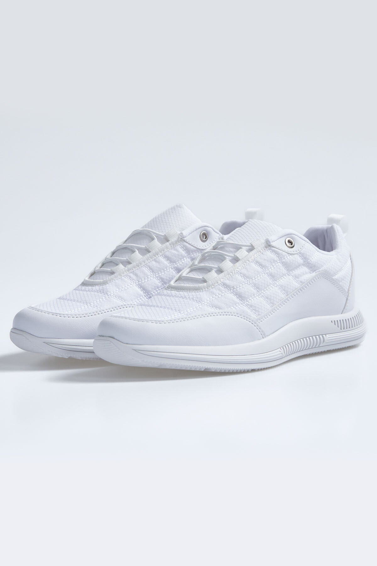 bağcikli kapitone suni deri detayli erkek spor ayakkabi - 89096 - Justyol