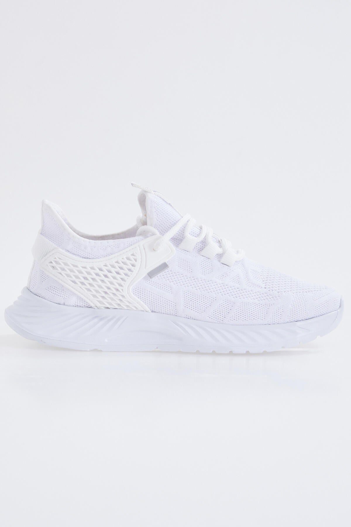 bağcikli yazi detayli yüksek taban erkek spor ayakkabi - 89100 - Justyol