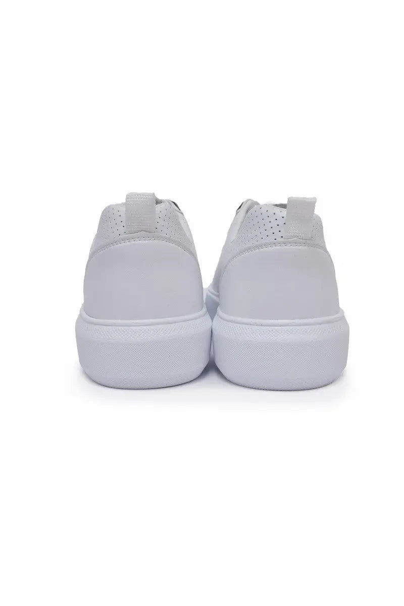 delikli bağcikli suni deri erkek spor ayakkabi - 89055 - Justyol