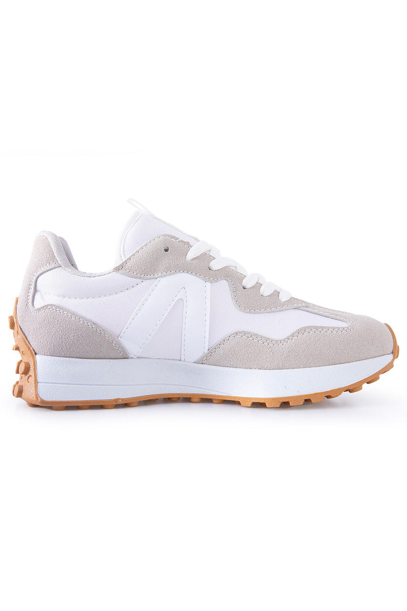 Baskets sport homme à lacets avec détail talon liège -89095