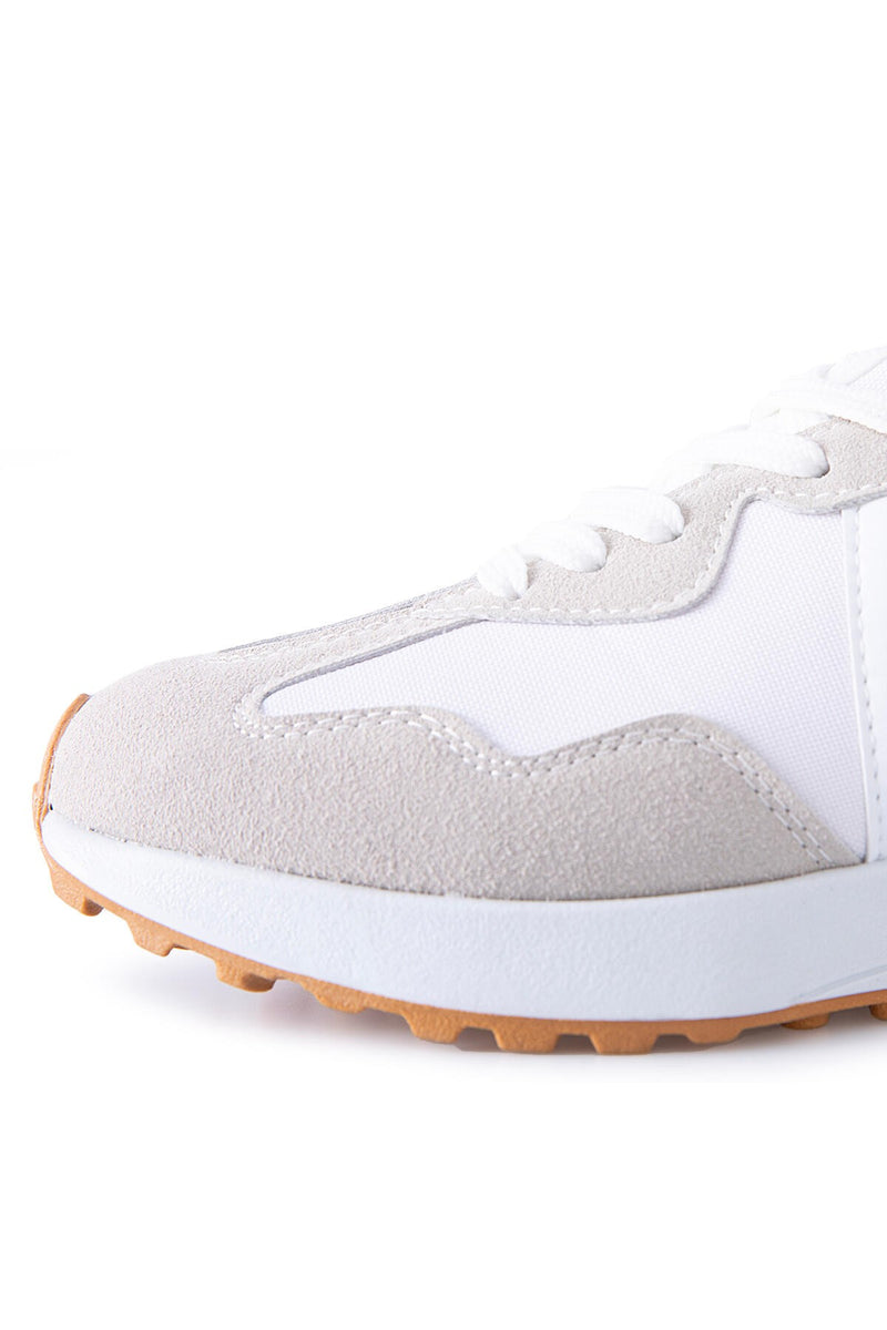 Baskets sport homme à lacets avec détail talon liège -89095