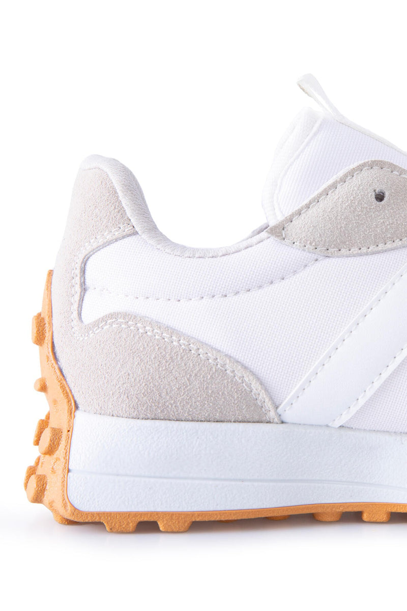 Baskets sport homme à lacets avec détail talon liège -89095