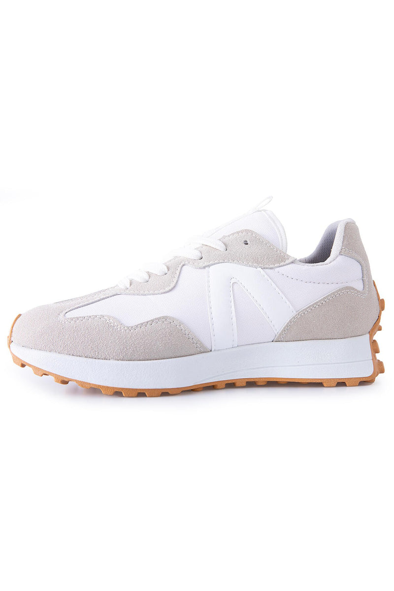 Baskets sport homme à lacets avec détail talon liège -89095