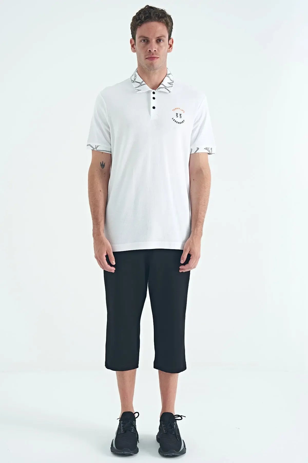Polo homme col polo avec broderie et imprimé coupe standard - 88239 - Justyol