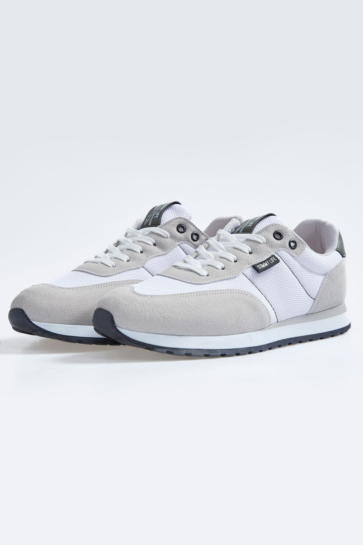 bağcikli file detayli süet erkek spor ayakkabi - 89116 - Justyol