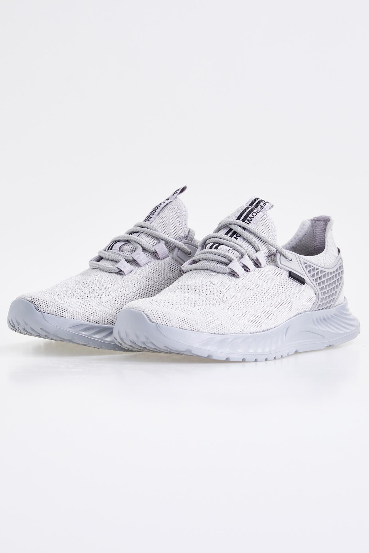 bağcikli yazi detayli yüksek taban erkek spor ayakkabi - 89100 - Justyol