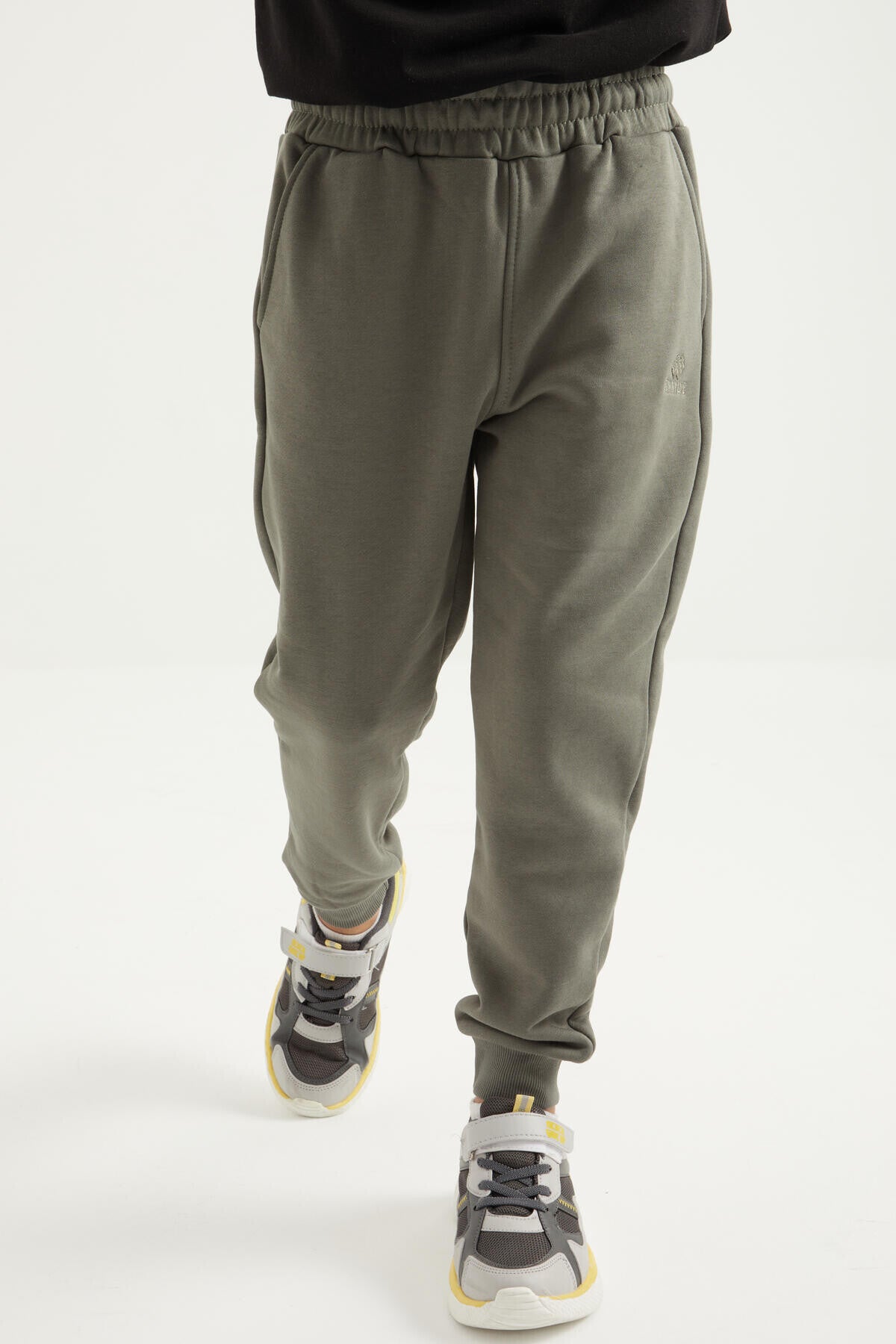 <tc>Pantalon de survêtement pour garçon, avec cordon de serrage et bas de pantalon à manches, modèle basique - 11046.</tc>