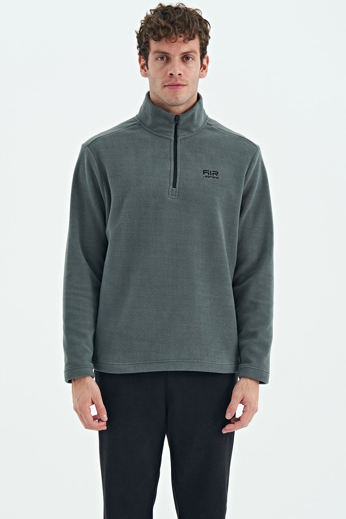 riverdik yaka erkek polar sweatshirt - 88310