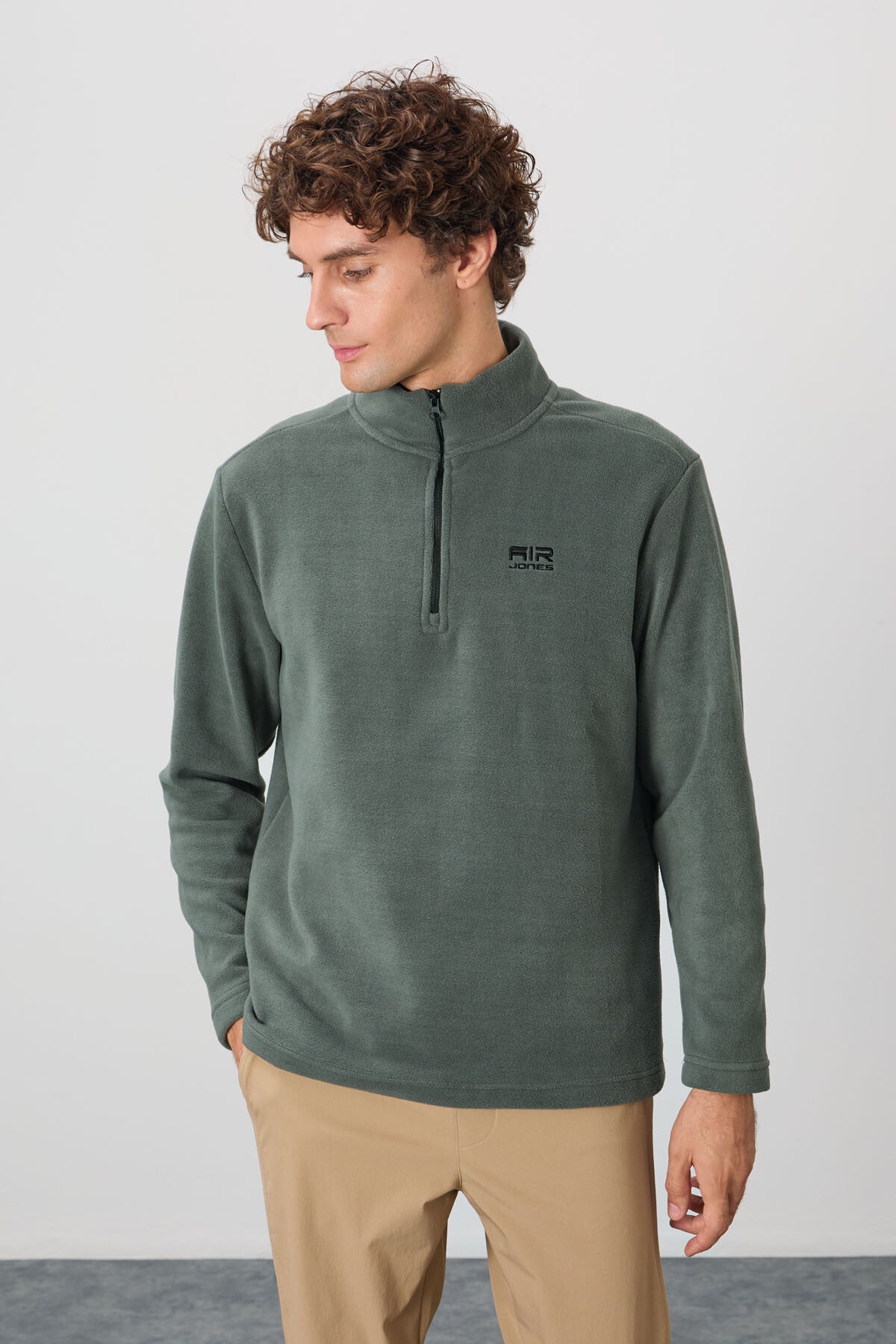 <tc>Sweatshirt en polaire pour homme à col montant - 88310</tc>