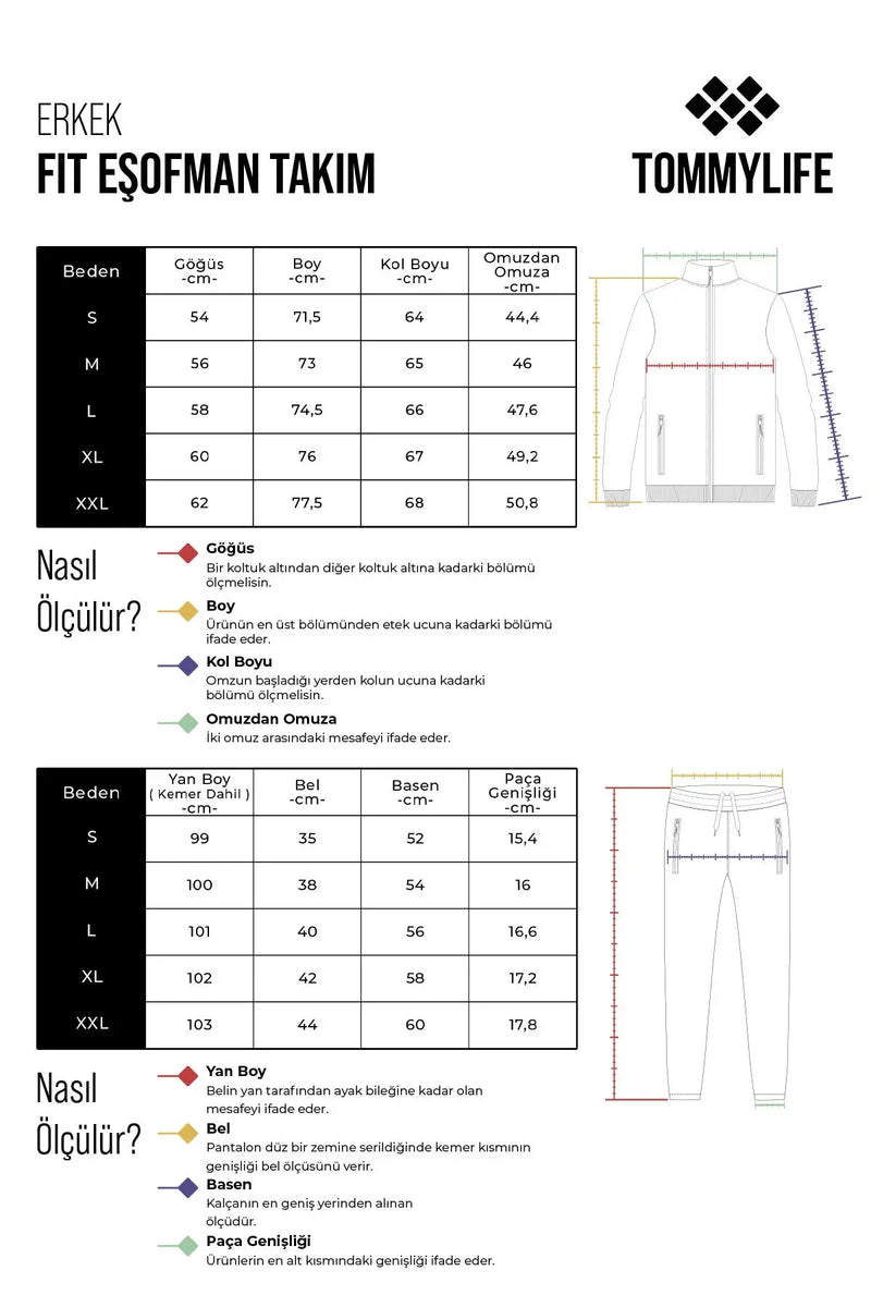 Ensemble de survêtement pour homme en polaire à demi-fermeture éclair, col montant et bas de pantalon élastiqués - 85159