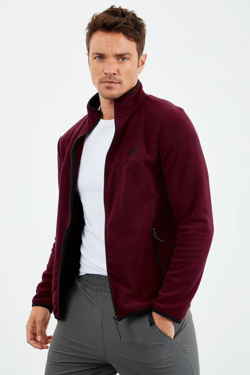 <tc>سويت شيرت رجالي بياقة مرتفعه وسحاب - مزين بتطريز - 87992</tc>