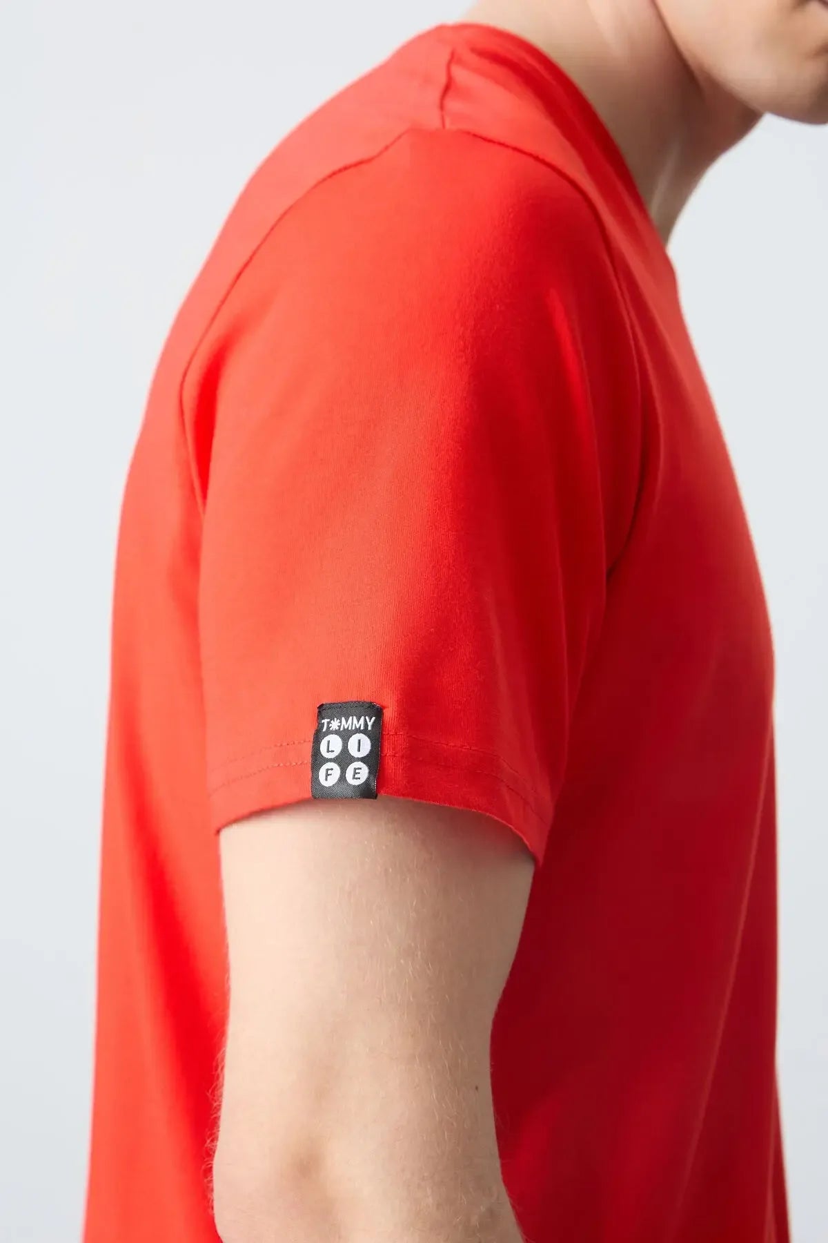 T-shirt homme basique col V manches courtes coupe standard- 87912 - Justyol