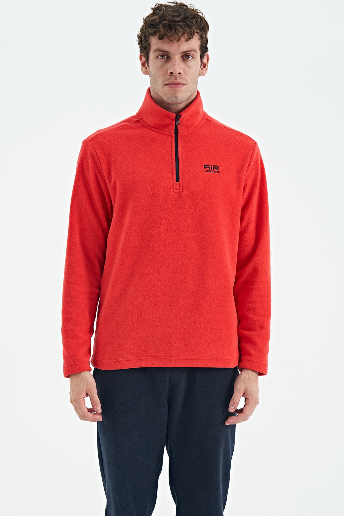 riverdik yaka erkek polar sweatshirt - 88310