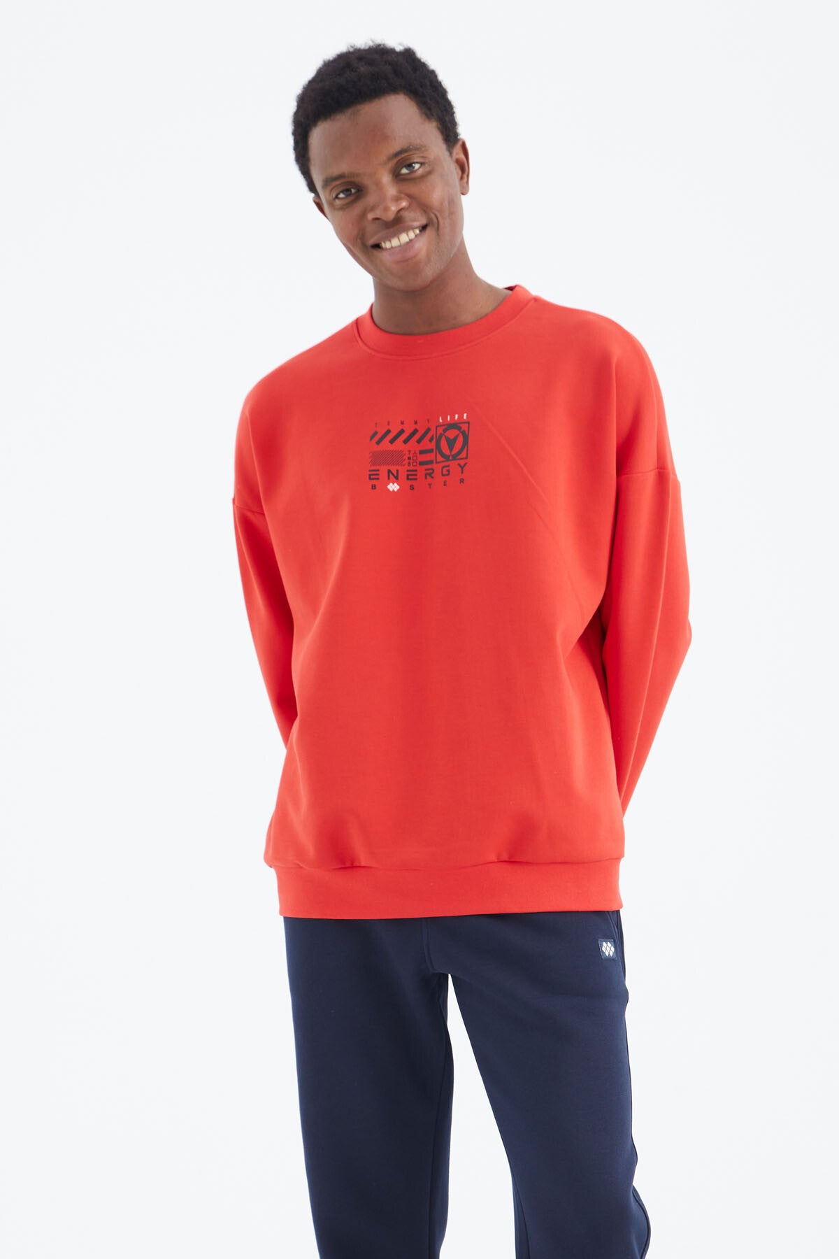 <tc>Sweatshirt homme à col rond avec impression, coupe confortable - 88284</tc>