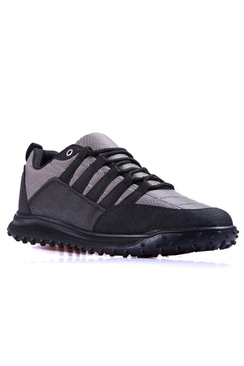 Baskets Sportives à Lacets pour Homme - Détails en Cuir Synthétique et Filet