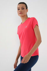 basic kisa kol standart kalip o yaka kadin t-shirt - 97144