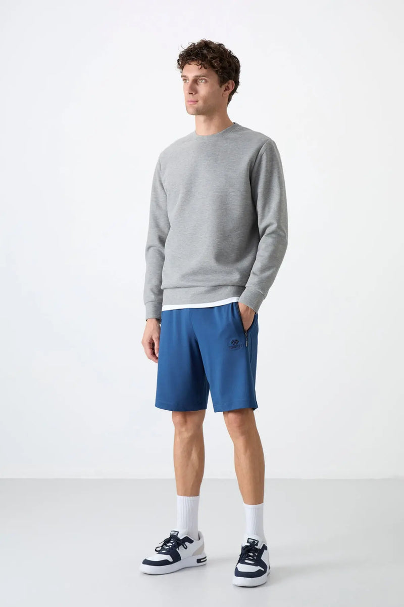 Sweatshirt pour homme à col rond, coupe décontractée - 88053